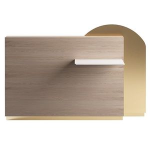 banque d'accueil en bois 1