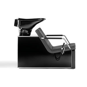 bac à shampoing avec repose-pieds