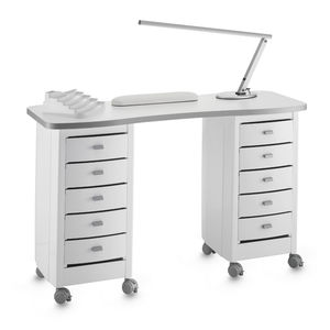 table de manucure avec éclairage intégré