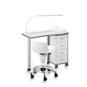 table de manucure avec éclairage intégré