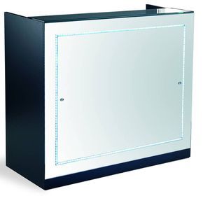 banque d'accueil en bois