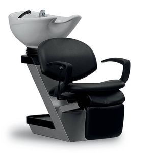 bac à shampoing avec repose-pieds