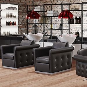 bac à shampoing avec repose-pieds 1