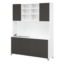 meuble avec lavabo pour salon de coiffure