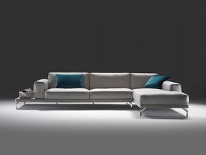 canapé d'angle / contemporain / en tissu / 3 places