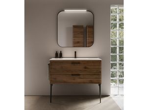 console pour lavabo en bois