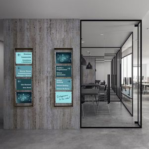 présentoir mural / en aluminium / pour hôtel / pour bureau