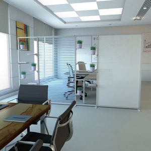 séparateur de bureau au sol