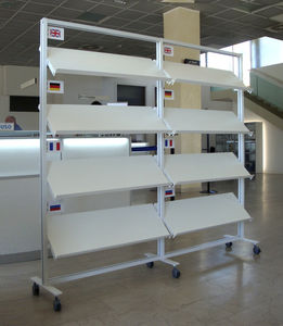 porte-brochures sur pied
