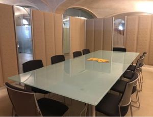 séparateur d'espace en tissu acoustique