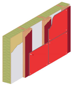 façade ventilée en résine phénolique / imprimée