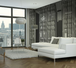 papier peint de style industriel 1