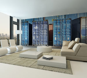 papier peint de style industriel 1