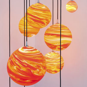 lustre design original / en verre soufflé