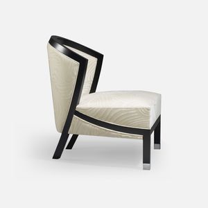 chauffeuse contemporaine / en tissu / en hêtre / pour hôtel