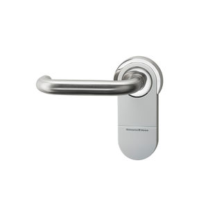 poignée de porte / en métal / contemporaine / avec serrure intégrée
