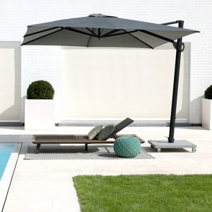 parasol déporté / professionnel / en aluminium / orientable