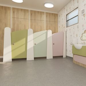 cabine sanitaire en HPL 1