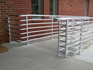 main courante en aluminium
