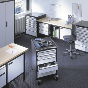 caisson de bureau en métal / à 5 tiroirs / à roulettes
