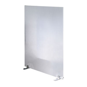 séparateur de bureau au sol / en plastique / en acier / en tissu acoustique