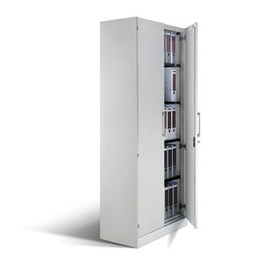 armoire de classement haute / en acier / avec porte battante / contemporaine