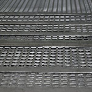 tôle perforée / en acier / de façade / perforation carrée