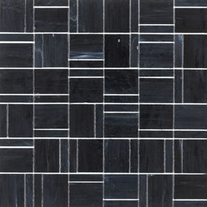 mosaïque d'intérieur / murale / en verre / carrée