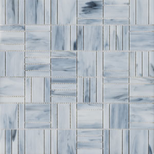 mosaïque d'intérieur / murale / en verre / carrée