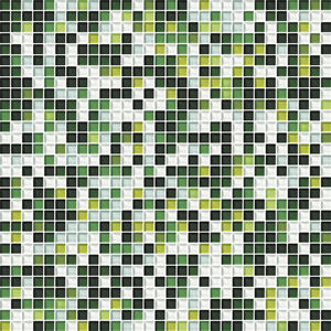 mosaïque d'intérieur / murale / en verre / carrée