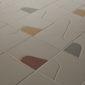mosaïque d'intérieur / au sol / en grès cérame / carrée