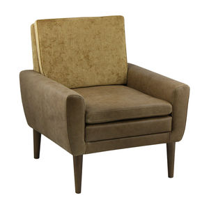 fauteuil contemporain / en tissu / en simili cuir / vert