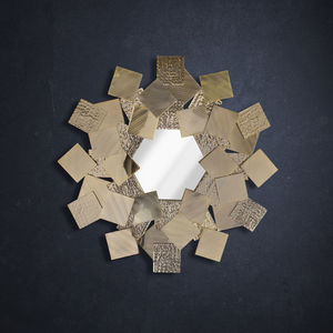 miroir mural / design original / en laiton