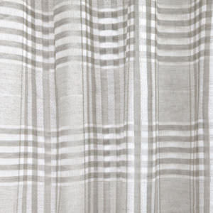 tissu pour rideaux / à carreaux / en lin