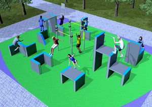 parcour d'obstacles pour fitness