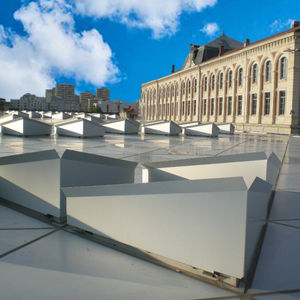 trappe de désenfumage en verre