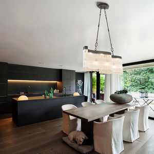 luminaire suspendu / à LED / en verre