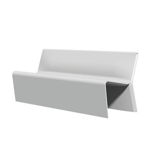 banc public / contemporain / en béton à haute performance / avec dossier