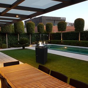 brasero de jardin à gaz
