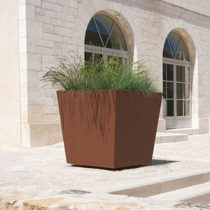 jardinière en acier inoxydable