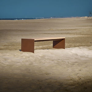 banc de jardin contemporain