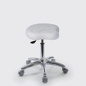 Tabouret de travail avec piètement en métal - 040/S - Lemi BEAUTY & SPA -  réglable / à roulettes / pour salon d'esthétique