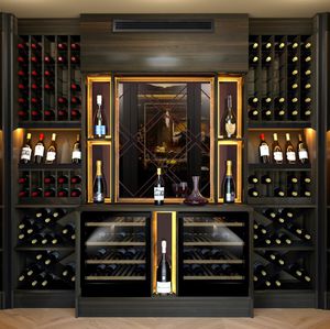 range-bouteille en bois