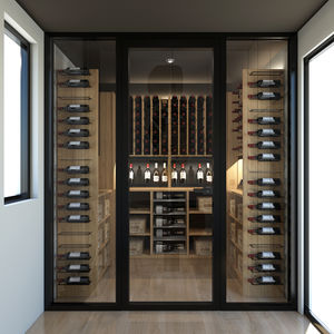 range-bouteille en bois
