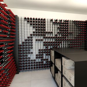 range-bouteille en acier