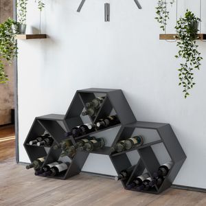 range-bouteille en bois