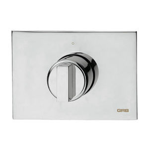 mitigeur de douche / à encastrer / en métal chromé / 1 trou