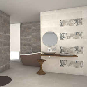 carrelage de salle de bain / mural / en céramique / 25x75 cm