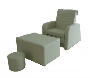 fauteuil de pédicure en vinyle