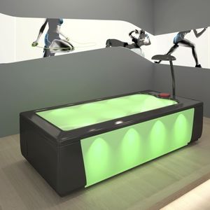 table d'eau de massage avec chromothérapie